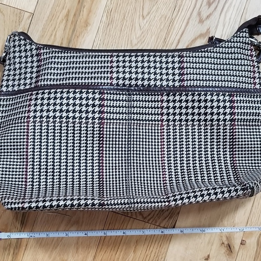 Ralph Lauren fabric houndstooth purse